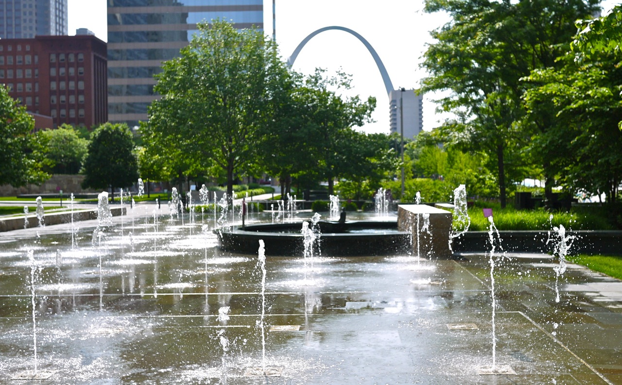 The Sculptures Of Citygarden In St Louis Missouri Little