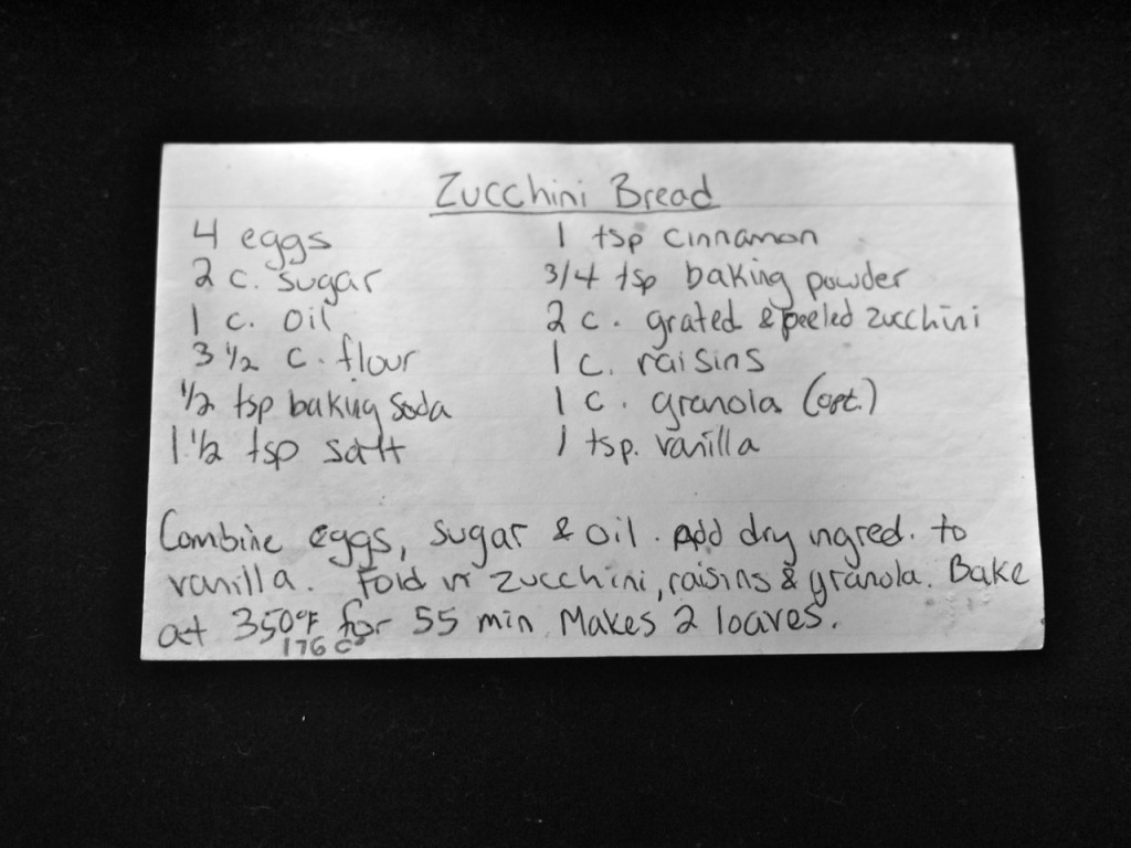 zucchini bread recipe