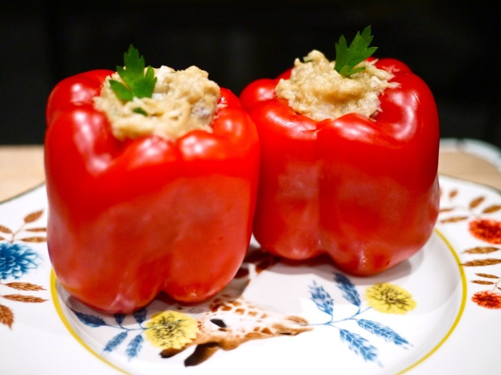 Recipe stuffed red peppers Little Observationist 