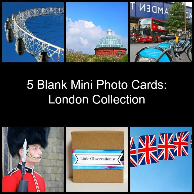 Little Observationist Mini Photo Cards - London Collection