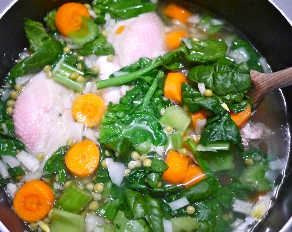 Recipe: Mom's Chicken Soup with Vegetables by Stephanie Sadler, Little Observationist
