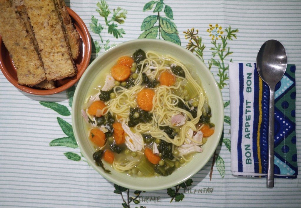 Recipe: Mom's Chicken Soup with Vegetables by Stephanie Sadler, Little Observationist