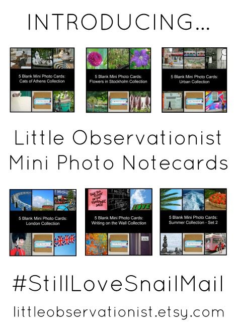 Stephanie Sadler, Little Observationist, Mini Photo Note Cards