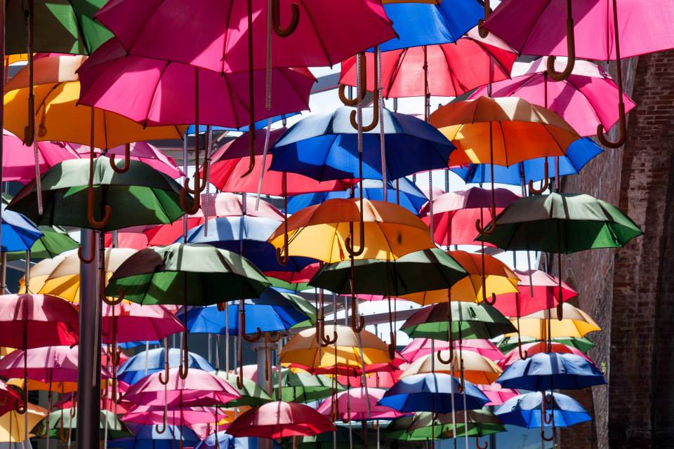 Umbrellas in Borough Market, London  by Stephanie Sadler, Little Observationist