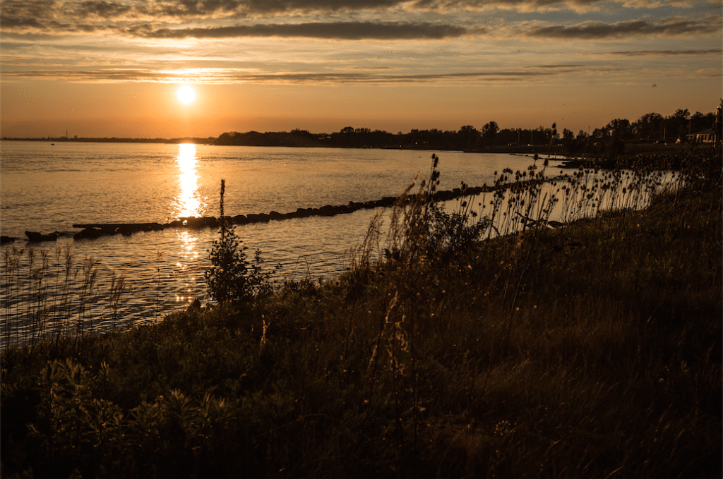 Sunset over the Niagara River by Stephanie Sadler, Little Observationist