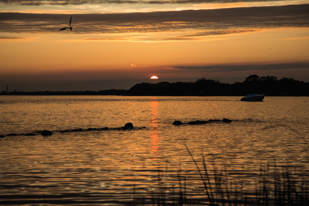 Sunset over the Niagara River by Stephanie Sadler, Little Observationist