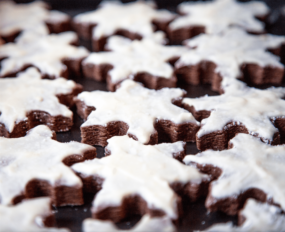 Snowflake Brownie Cookies by Stephanie Sadler