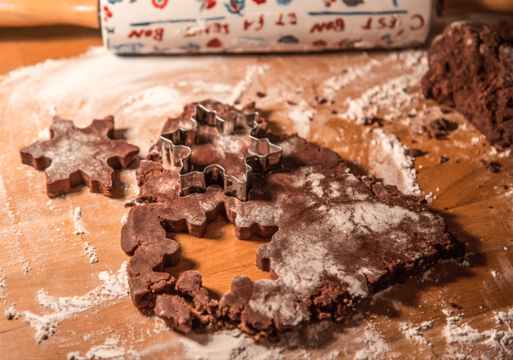 Snowflake Brownie Cookies by Stephanie Sadler