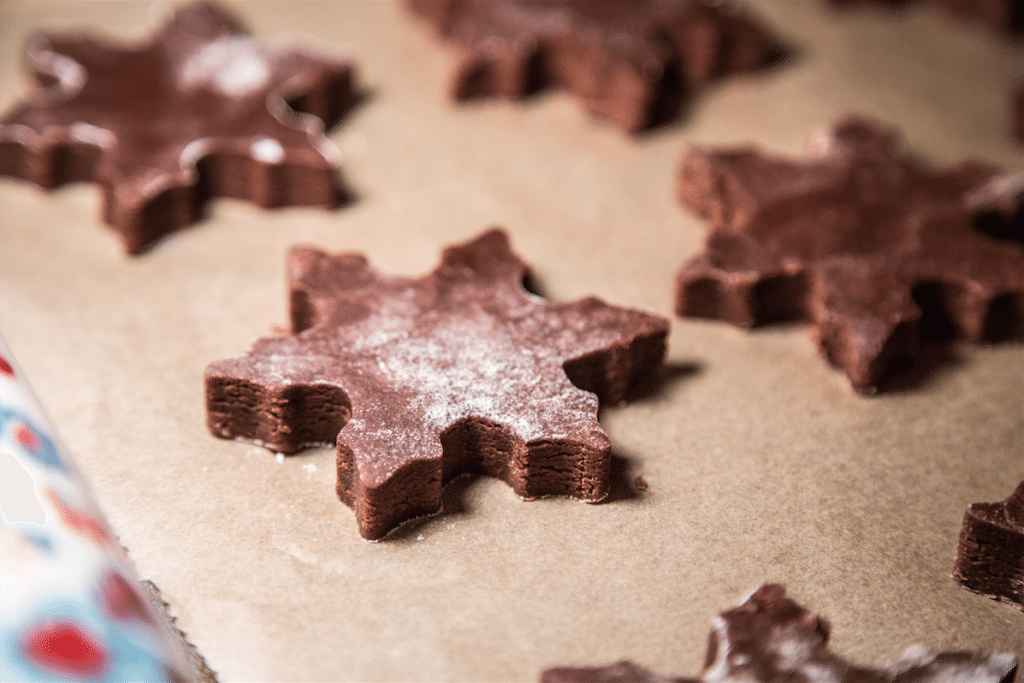 Snowflake Brownie Cookies by Stephanie Sadler