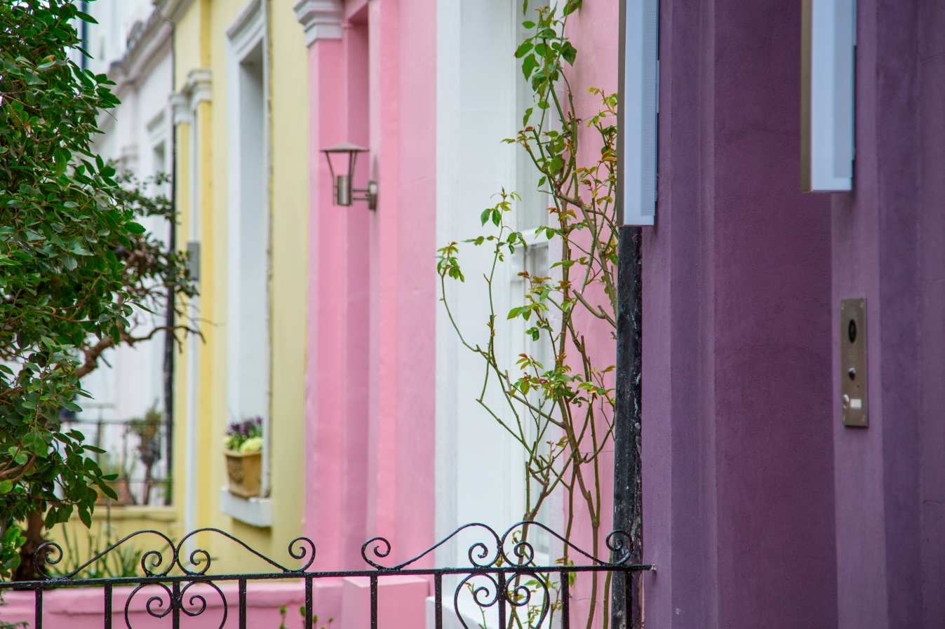 Colourful Houses of Notting Hill, London by Stephanie Sadler, Little Observationist